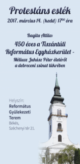 A reformációról lesz szó a Protestáns Estéken
